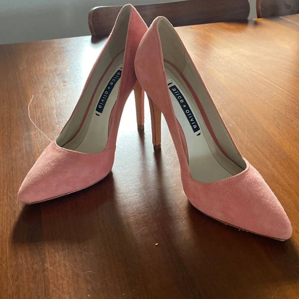 Alice + Olivia pink heels size 38, 7.5 - Picture 1 of 7